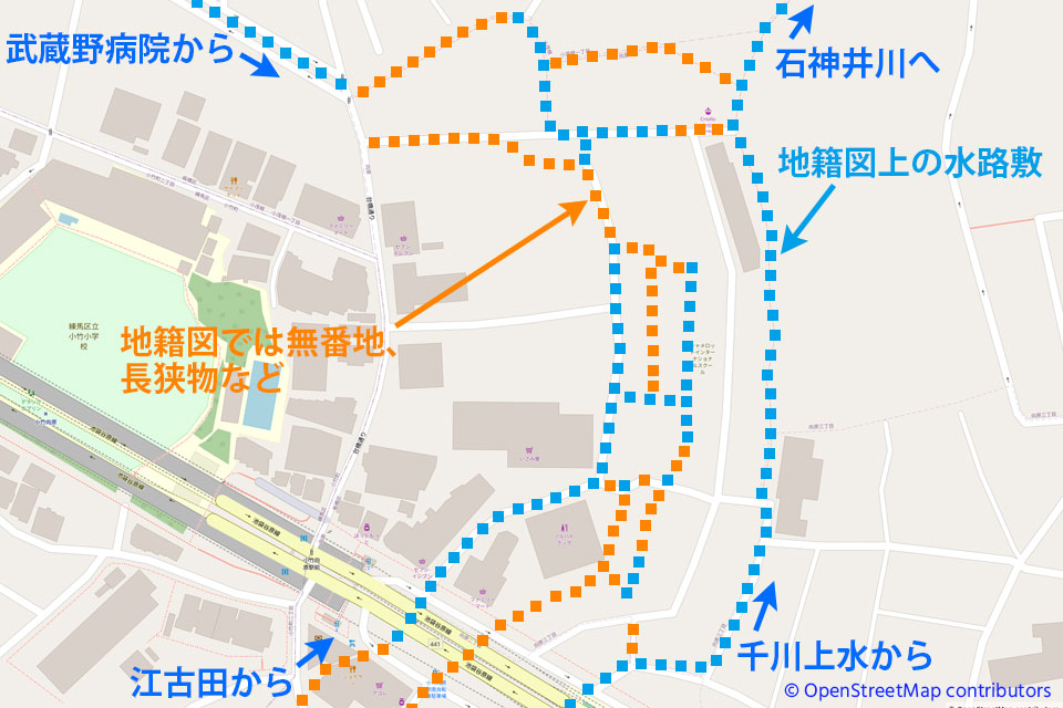 小竹向原駅近辺