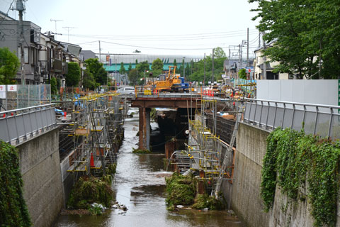 下流方向