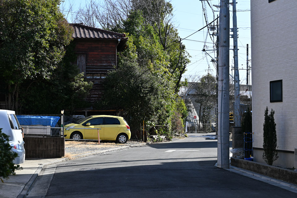 砂利線踏切跡その1